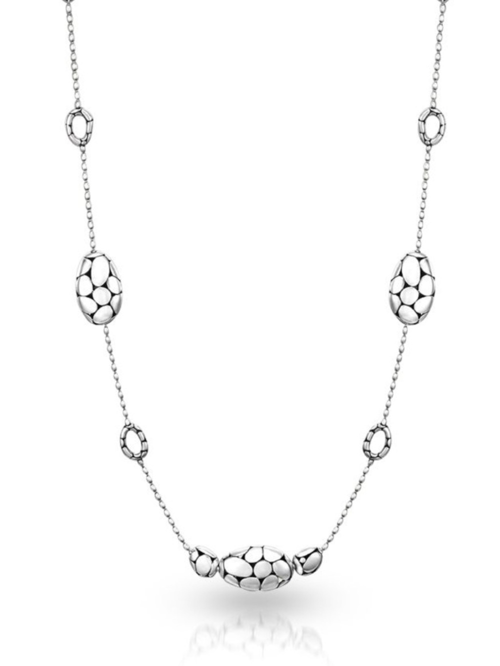 JOHN HARDY
STERLING SILVER KALI COLLECTION PEBBLE
BEAD STATION SAUTOIR 36" NECKL